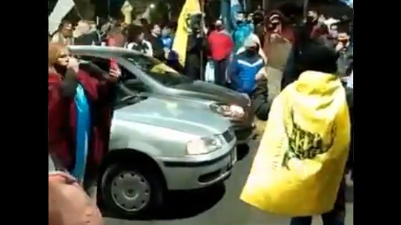 Salta: Protestas durante la visita de Alberto Fernández