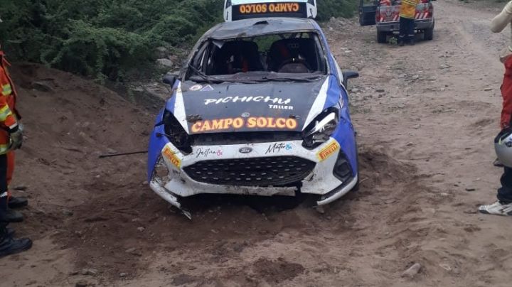 Un conductor perdió el control en el Rally de Chumbicha y dos espectadores resultaron heridos