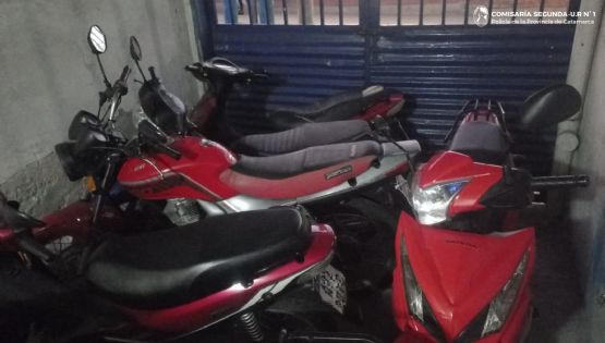 Policías incautaron varias motocicletas en Capital y Tinogasta